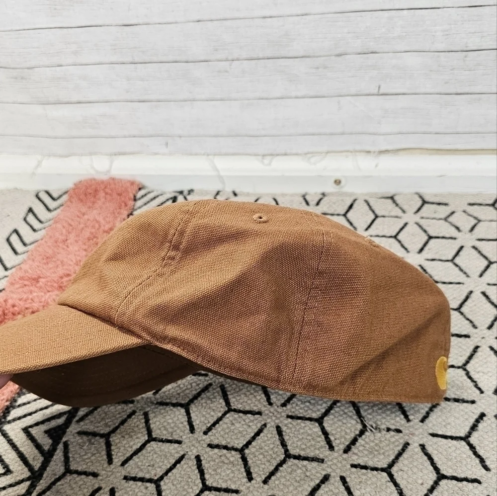 CARHARTT TAN SQUARE LOGO HAT, SZ MEDIUM TODDLER